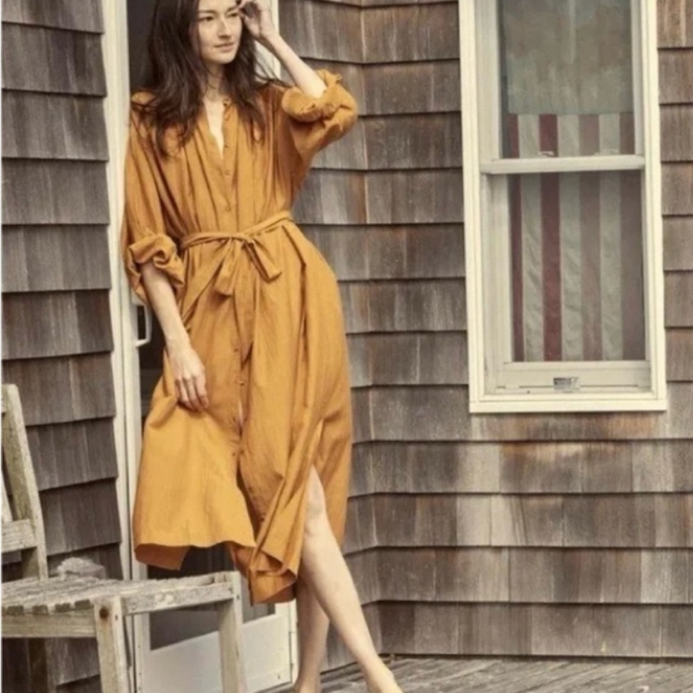 Doen Joan Maxi Dress, Mustard Foxtail, XS